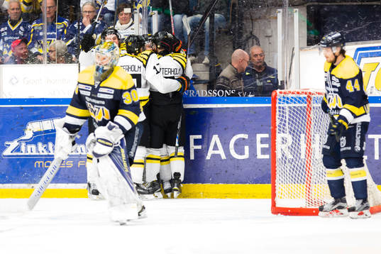 s målvakt Linus Söderström och HV71:s Mikko Lehtonen