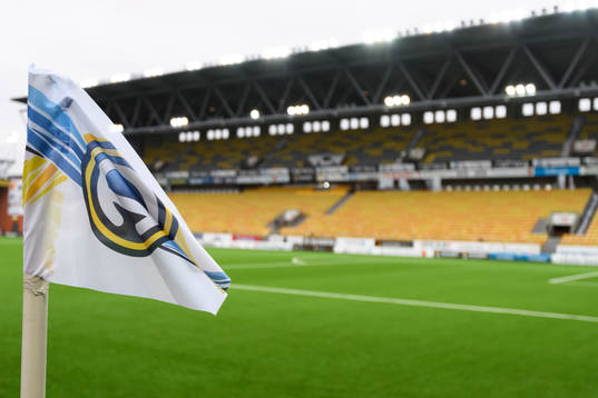 Hörnflagga med Allsvenskans logo