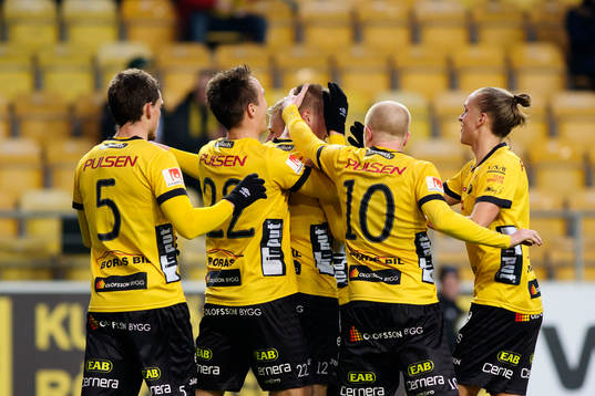 Elfsborgs Issam Jebali, Jörgen Horn, Viktor Prodell, Simon