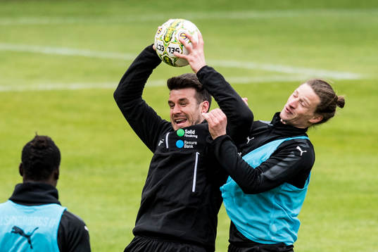Målvakt Matt Pyzdrowski och Jesper Lange