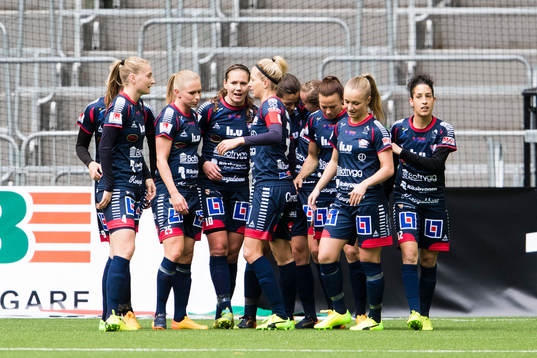 Linköpings spelare jublar