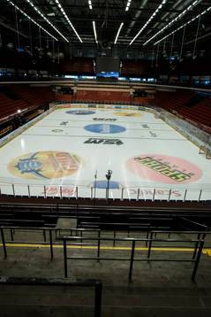 Vy från ståplats före final 4 i SM-slutspelet i ishockey