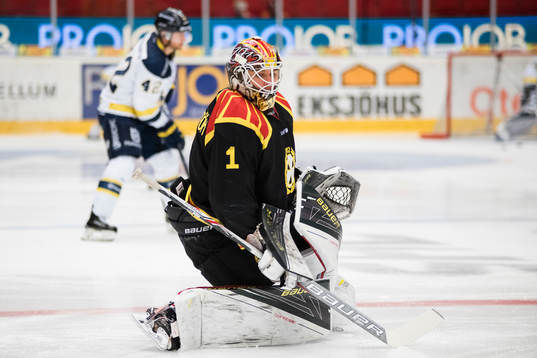 Brynäs målvakt Felix Sandström före final 4 i