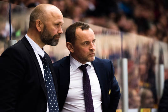 Brynäs assisterande tränare Tommy Sjödin och tränare