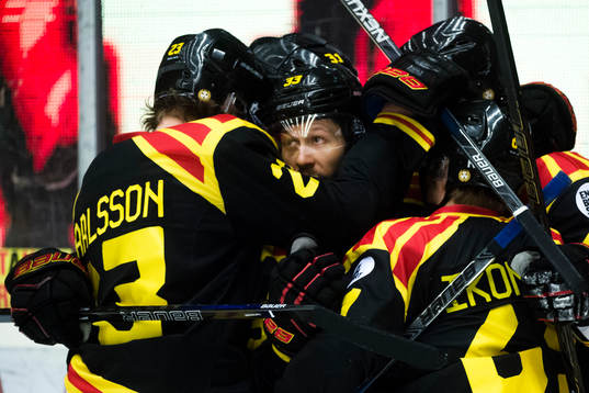 Brynäs Elias Fälth  jublar