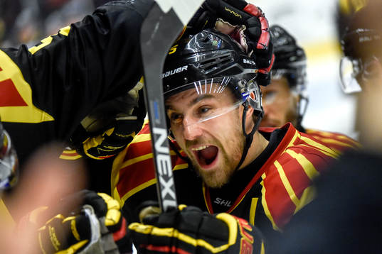 Brynäs Lukas Kilström jublar