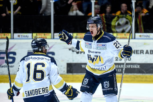 s Filip Sandberg och Anton Bengtsson jublar