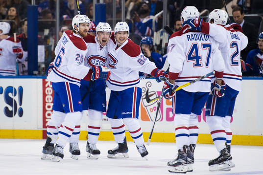 Canadiens Alexei Emelin jublar