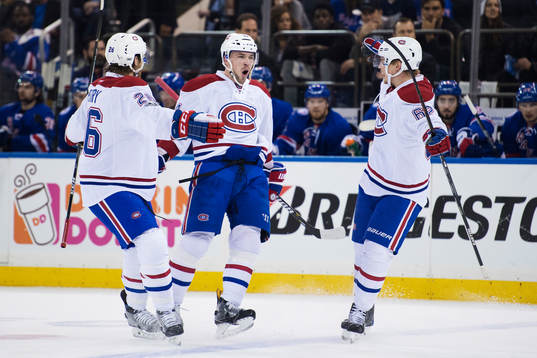 Canadiens Alexei Emelin jublar