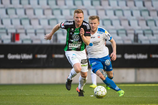 GAIS Dan Keat och Helsingborgs Andreas Landgren