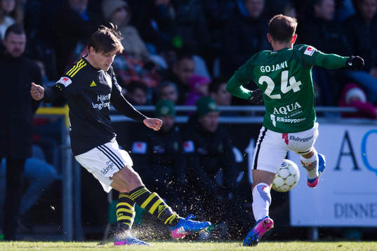 s Simon Thern mot Jönköpings Robert Gojaniunder