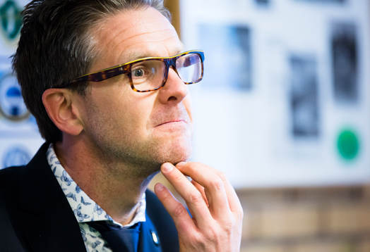 s tränare Rikard Norling på presskonferensen