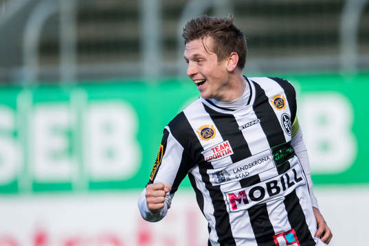 Landskronas Philip Andersson jublar