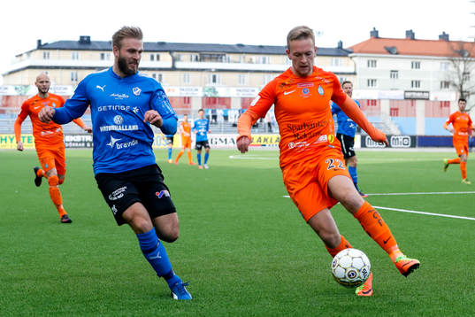 Halmstads Jesper Westerberg och AFC Eskilstunas Alexander