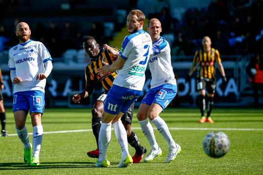 Häckens Alhassan Kamara gör 1-0