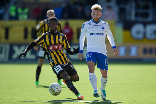 Häckens Mohammed Abubakari och Norrköpings Nicklas