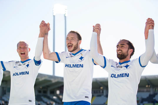 Norrköpings Andreas Johansson, Jon Gudni Fjoluson och