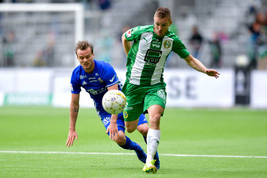 Sundsvalls Eric Larsson och Hammarbys Mats Solheim