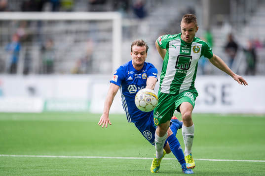 Sundsvalls Eric Larsson och Hammarbys Mats Solheim