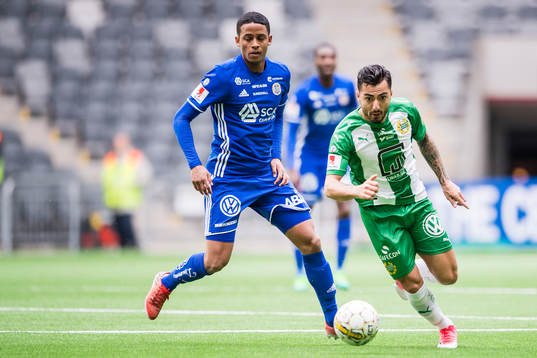 Sundsvalls Jonathan Morsay och Hammarbys Jiloan Hamad
