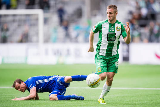 Sundsvalls Eric Larsson och Hammarbys Mats Solheim