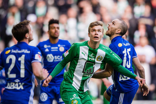 Hammarbys Marcus Degerlund och Sundsvalls Marcus Danielson