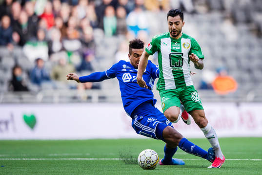 Sundsvalls Noah Sonko Sundberg och Hammarbys Jiloan Hamad