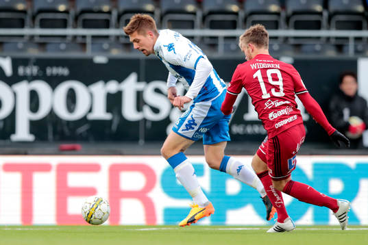 IFK Göteborgs Mikael Boman och Östersunds Dennis Widgren