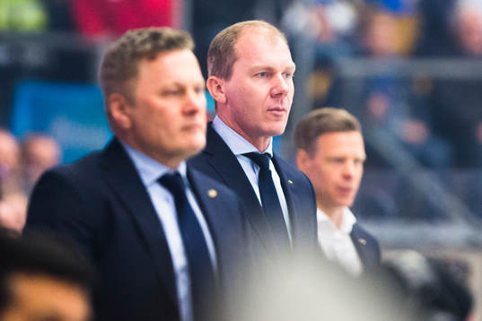 s assisterande tränare Stephan Lundh, tränare Johan