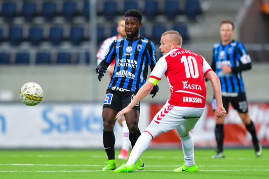 Sirius Kingsley Kofi Sarfo och Kalmars Tobias Eriksson