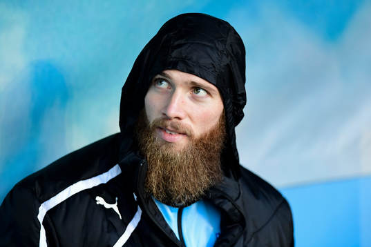 Malmö FFs Jo Inge Berget på bänken före