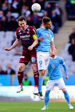 Djurgårdens Kim Källström och Malmö FFs Markus Rosenberg