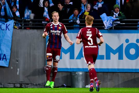 Djurgårdens Gustav Engvall jublar