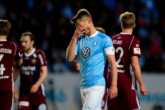 Malmö FFs Markus Rosenberg deppar