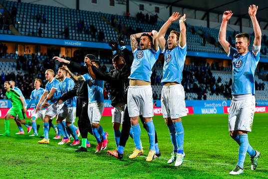 Malmö FFs Behrang Safari , Anton Tinnerholm ochMarkus