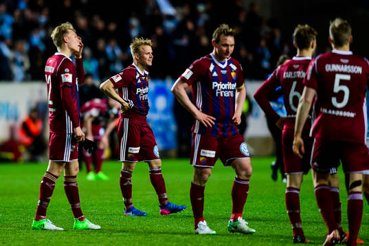 Djurgårdens spelare  deppar