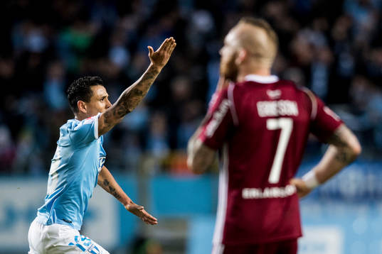 Malmö FFs Yoshimar Yotún jublar