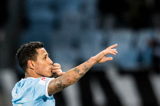 Malmö FFs Yoshimar Yotún jublar