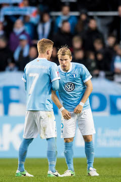Malmö FFs Oscar Lewicki och Anders Christiansen