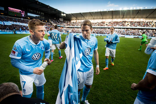Malmö FFs Anders Christiansen och Oscar Lewicki
