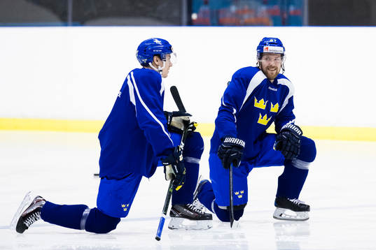 Sveriges Pär Lindholm och Linus Omark