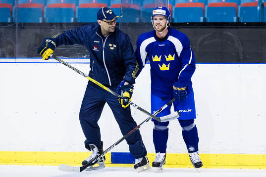 Sveriges assisterande tränare Peter Popovic och Elias