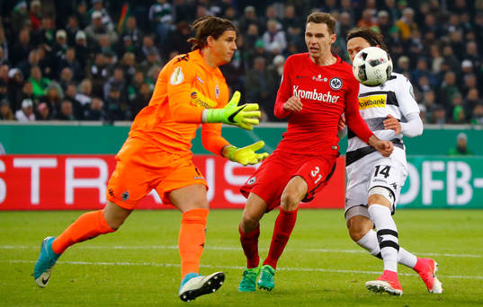 Fotboll, Tyska Cupen, Borussia Mönchengladbach - Eintracht