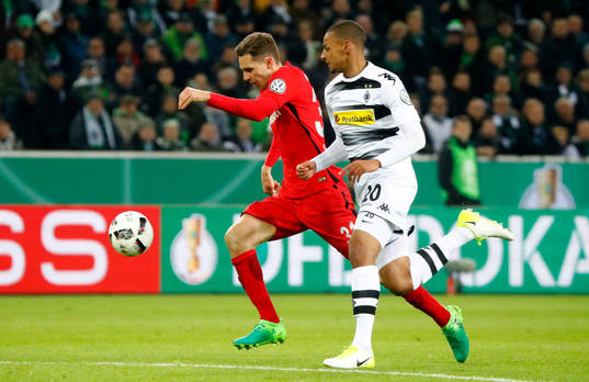 Fotboll, Tyska Cupen, Borussia Mönchengladbach - Eintracht