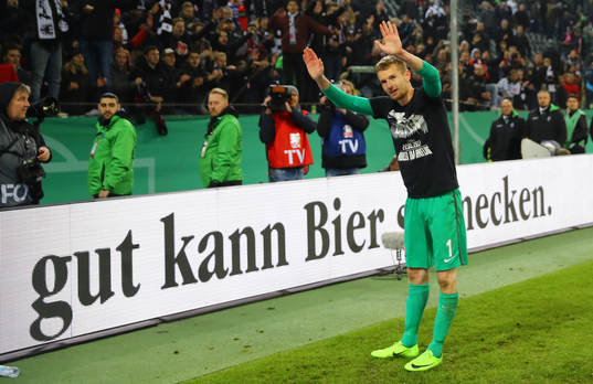Fotboll, Tyska Cupen, Borussia Mönchengladbach - Eintracht