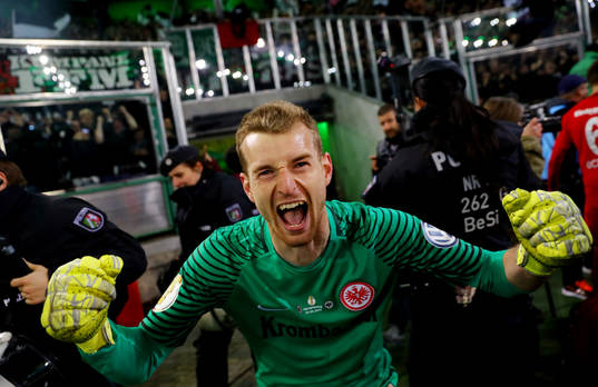 Fotboll, Tyska Cupen, Borussia Mönchengladbach - Eintracht