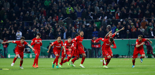 Fotboll, Tyska Cupen, Borussia Mönchengladbach - Eintracht
