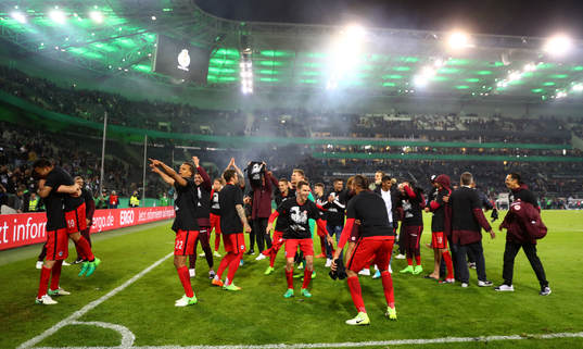 Fotboll, Tyska Cupen, Borussia Mönchengladbach - Eintracht