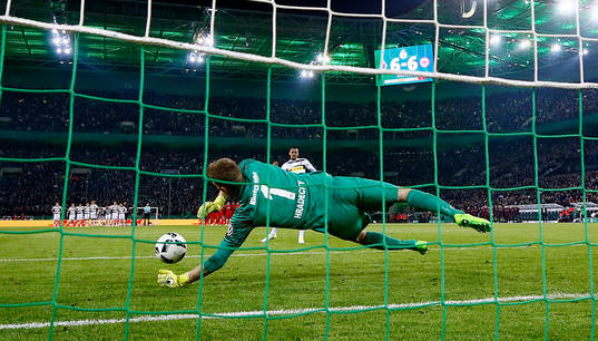 Fotboll, Tyska Cupen, Borussia Mönchengladbach - Eintracht