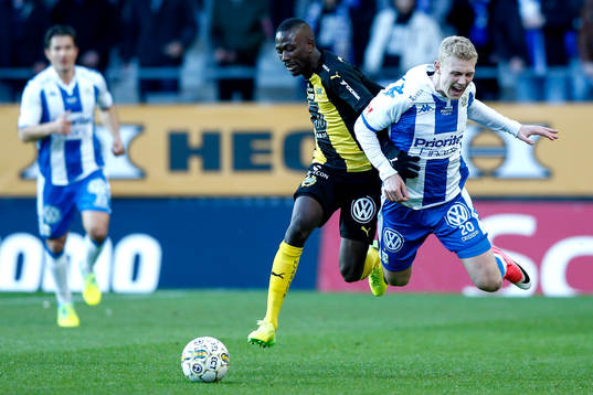 Hammarbys Pa Amat Dibba och IFK Göteborgs Henrik Björdal